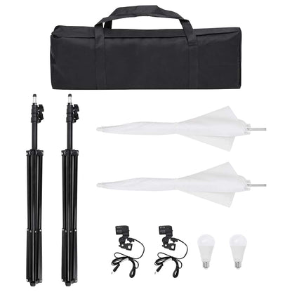 Kit per Studio Fotografico con Set Luci, Fondale e Riflettore | homemem39