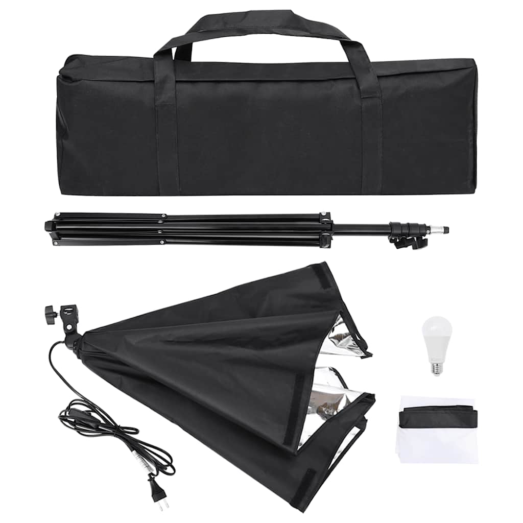 Kit per Studio Fotografico con Softbox, Fondale e Riflettore | homemem39