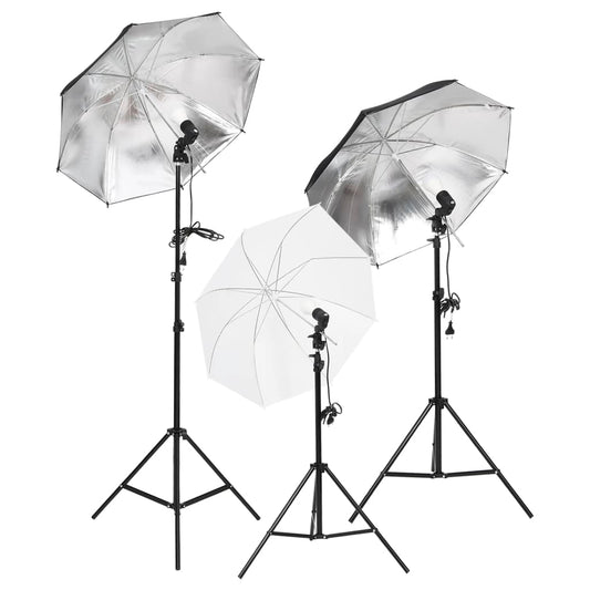 Kit per Studio Fotografico con Set di Luci e Fondale - homemem39