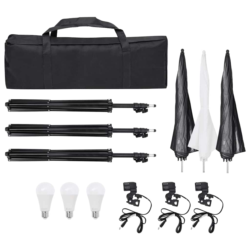 Kit per Studio Fotografico con Set Luci, Fondale e Riflettore | homemem39
