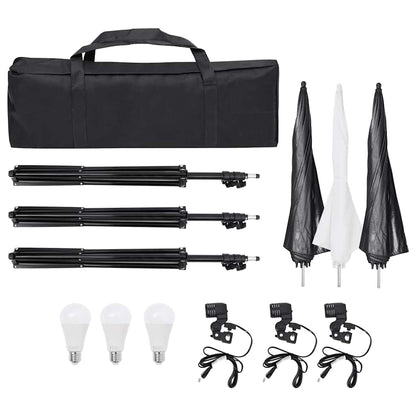 Kit per Studio Fotografico con Set Luci, Fondale e Riflettore | homemem39