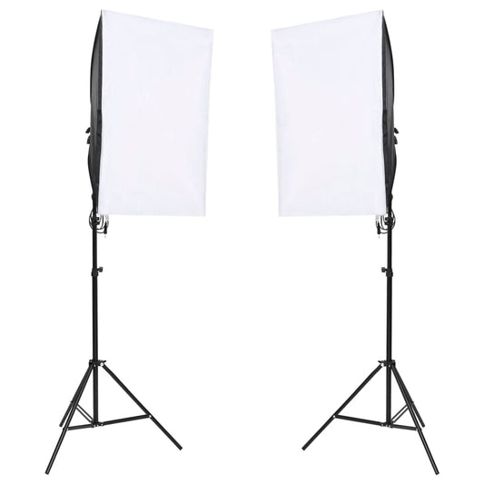 Kit per Studio Fotografico con Set di Luci e Fondale - homemem39
