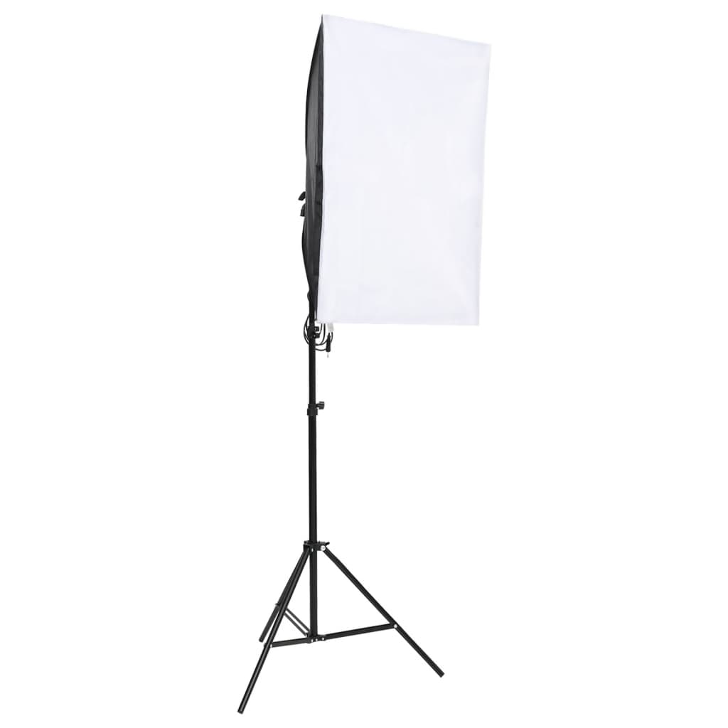 Kit per Studio Fotografico con Set di Luci e Fondale