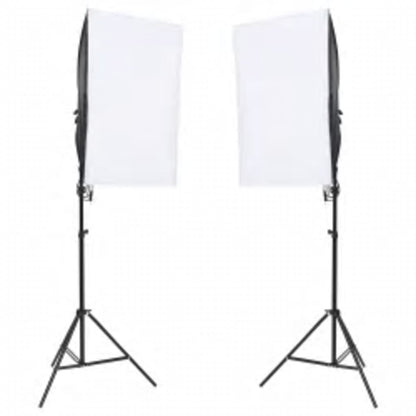 Kit per Studio Fotografico con Set di Luci e Fondale - homemem39