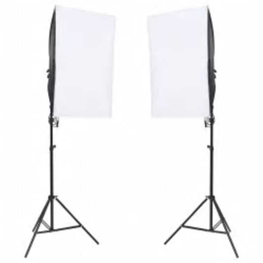 Kit per Studio Fotografico con Set di Luci e Fondale - homemem39