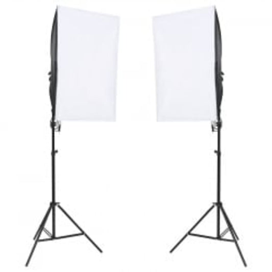 Kit per Studio Fotografico con Set di Luci e Fondale - homemem39