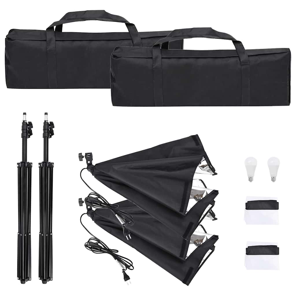 Kit per Studio Fotografico con Set Luci, Fondale e Riflettore | homemem39