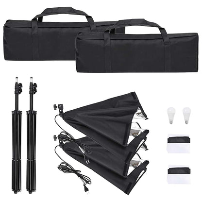 Kit per Studio Fotografico con Set Luci, Fondale e Riflettore | homemem39