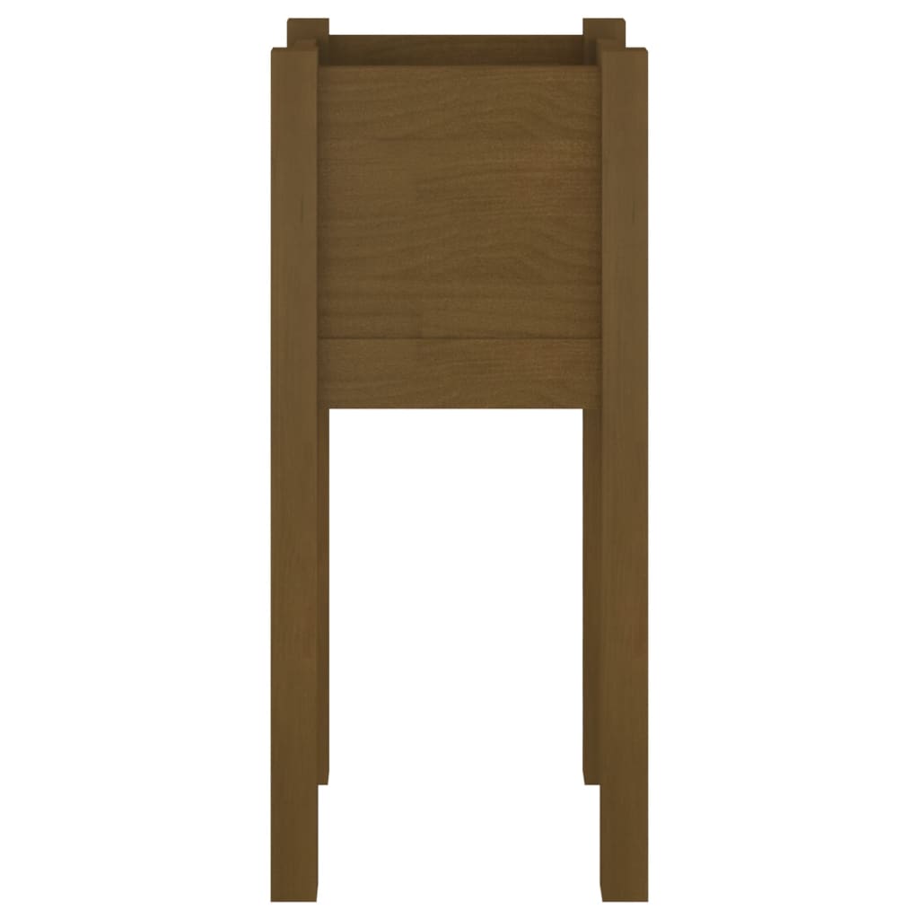 Fioriere 2 pz Ambra 31x31x70 cm in Legno Massello di Pino - homemem39
