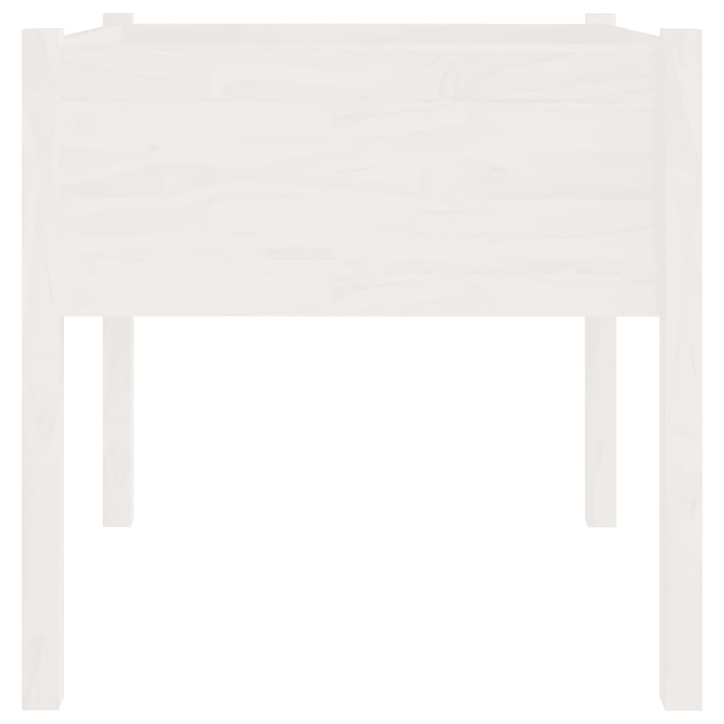 Fioriere da Giardino 2 pz Bianche 70x70x70 cm in Legno di Pino | homemem39