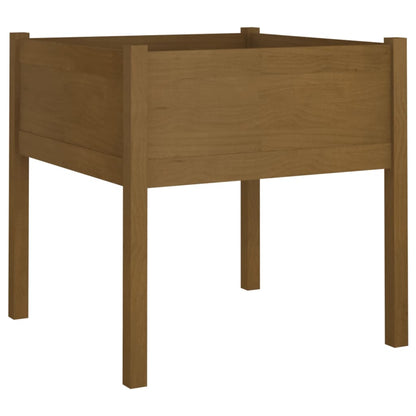 Fioriera Giardino Marrone Ambra 70x70x70 cm Legno Massello Pino | homemem39