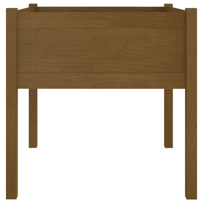 Fioriere 2 pz Ambra 70x70x70 cm in Legno Massello di Pino