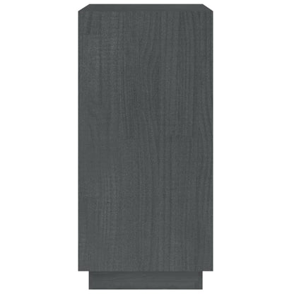 Libreria Grigia 40x35x71 cm in Legno Massello di Pino | homemem39