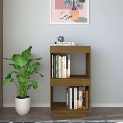 Libreria Marrone Ambra 40x35x71 cm in Legno Massello di Pino