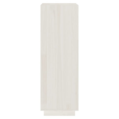 Libreria/Divisorio Bianco 40x35x103cm in Legno Massello di Pino