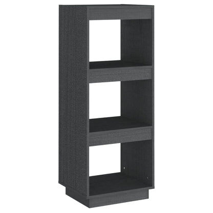 Libreria/Divisorio Grigio 40x35x103cm in Legno Massello di Pino | homemem39