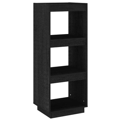 Libreria/Divisorio Nero 40x35x103 cm in Legno Massello di Pino | homemem39