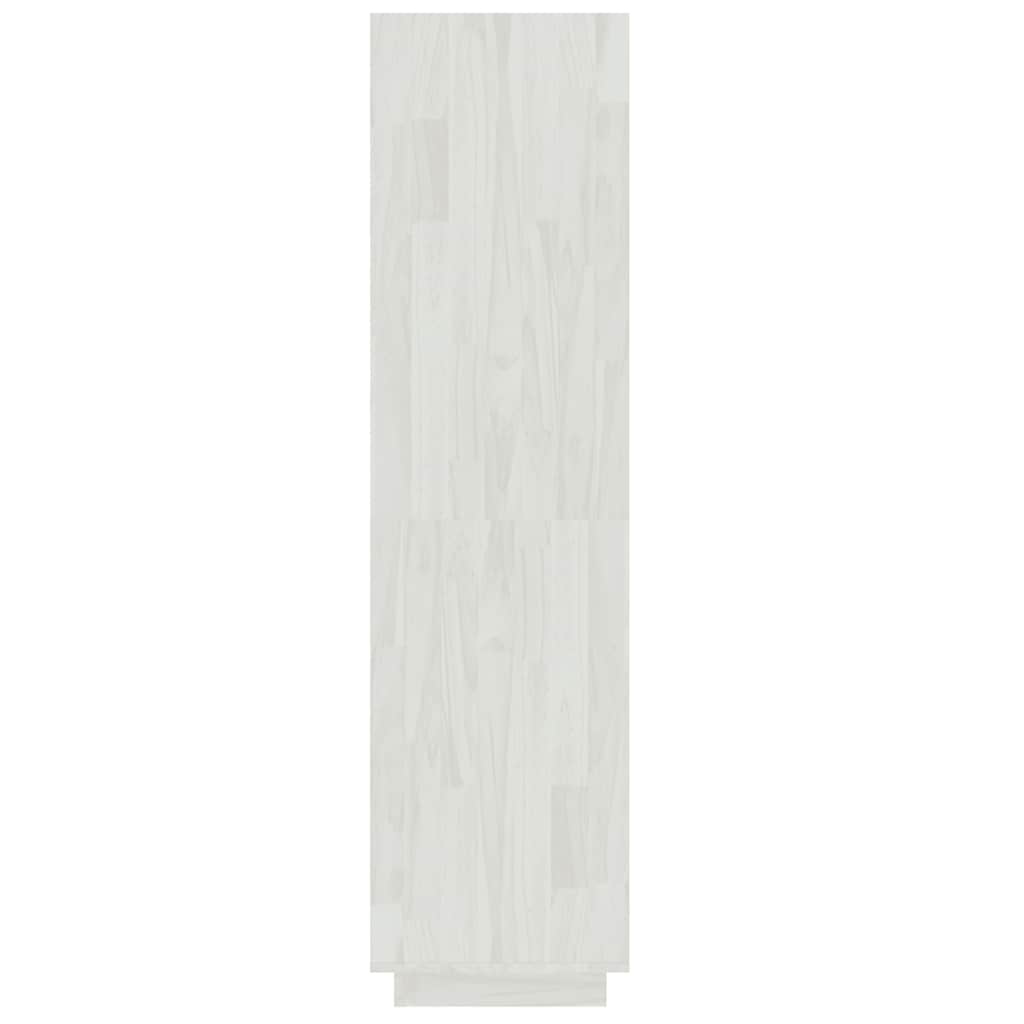 Libreria/Divisorio Bianco 40x35x135cm in Legno Massello di Pino | homemem39