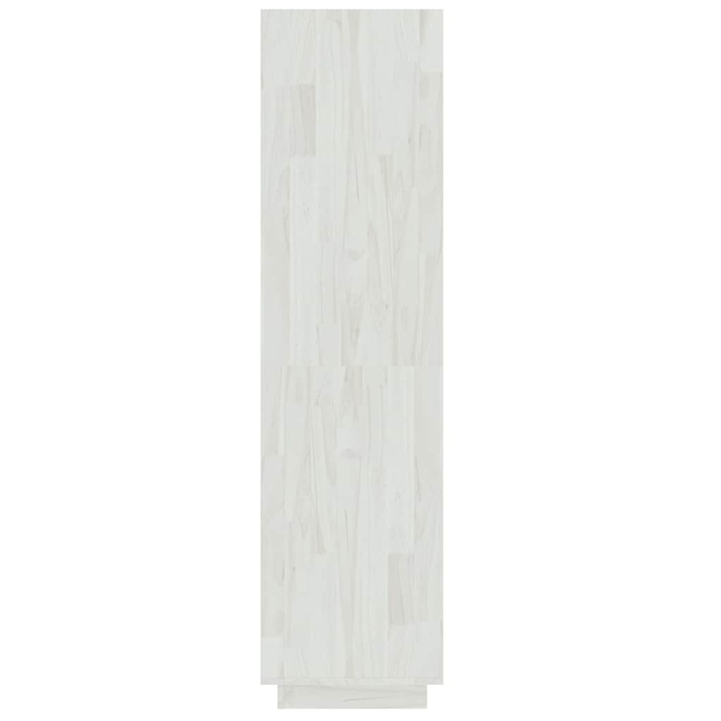 Libreria/Divisorio Bianco 40x35x135cm in Legno Massello di Pino