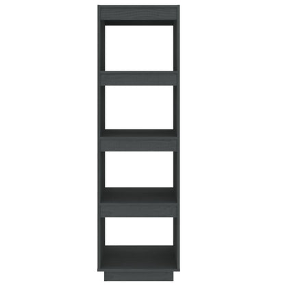 Libreria/Divisorio Grigio 40x35x135 cm in Massello di Pino | homemem39