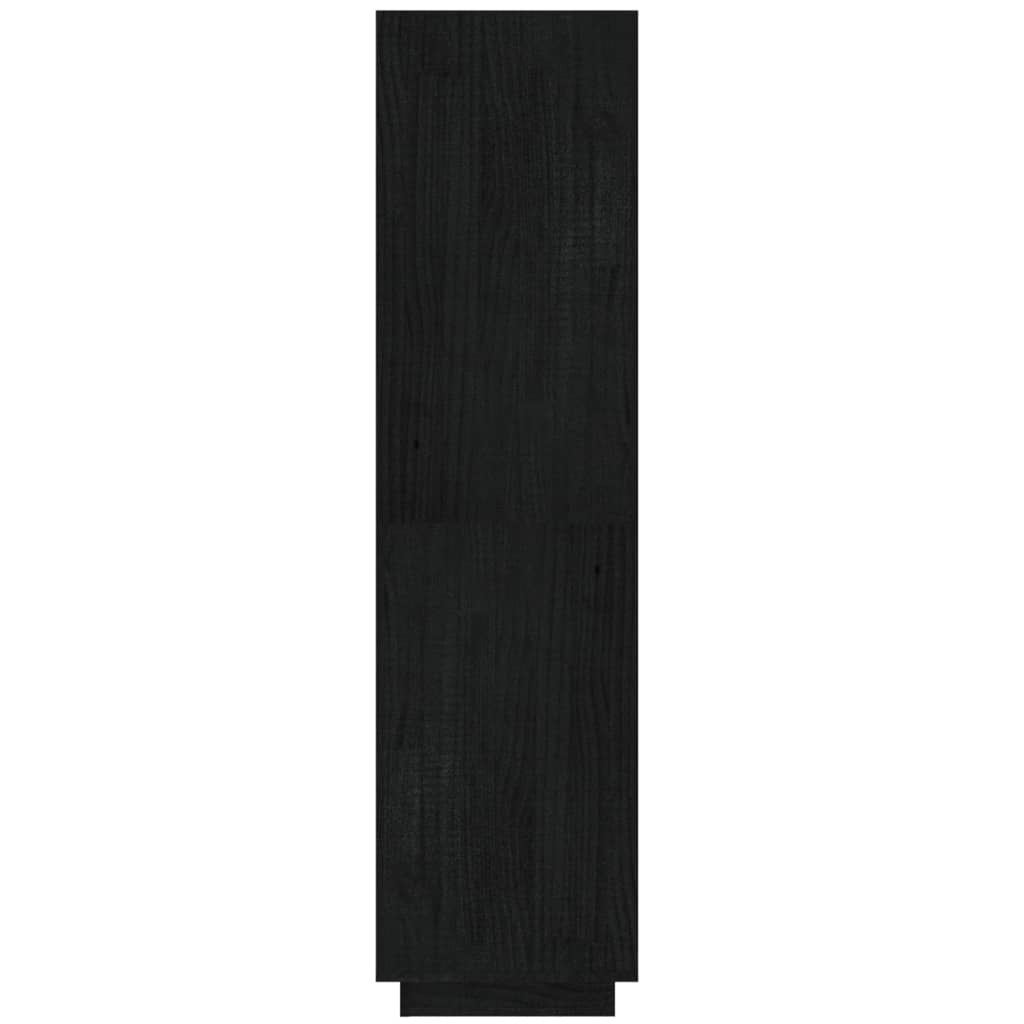 Libreria/Divisorio Nero 40x35x135 cm in Legno Massello di Pino | homemem39