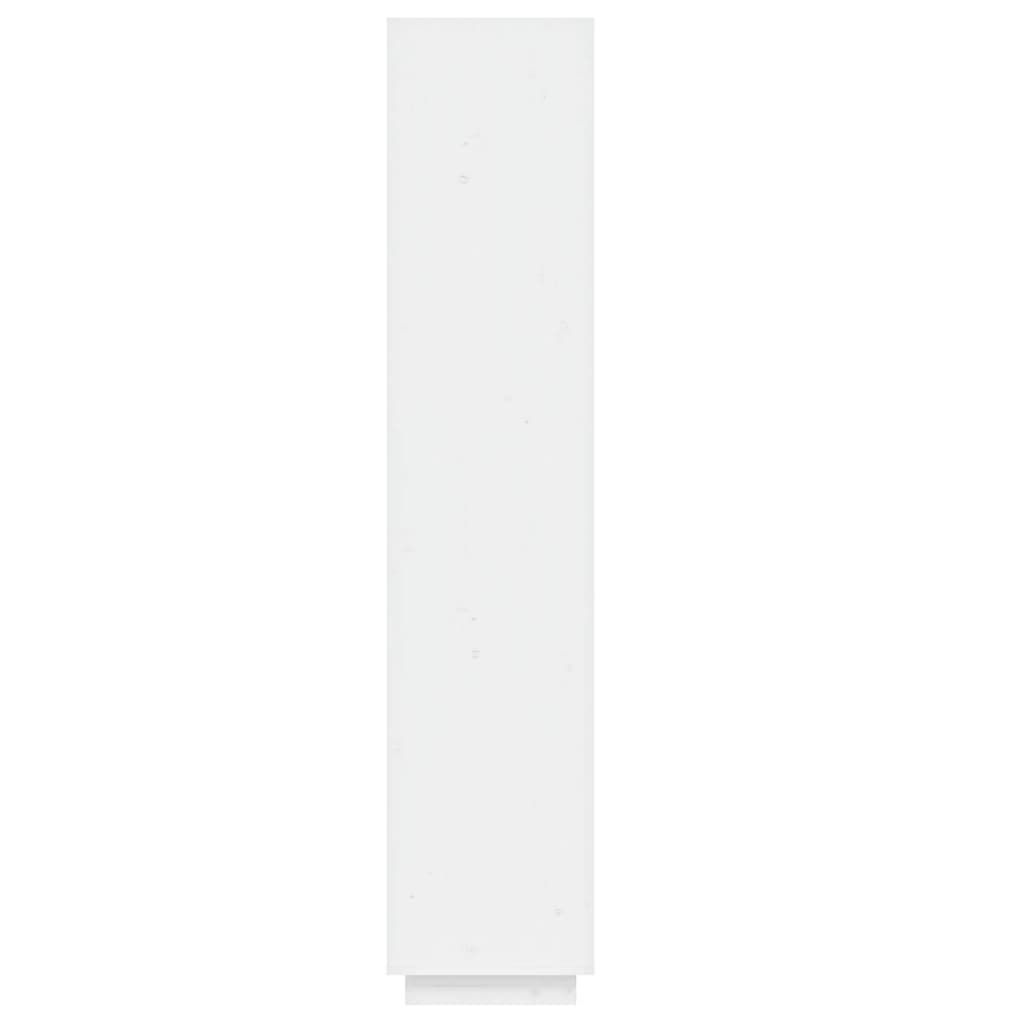 Libreria/Divisorio Bianco 40x35x167cm in Legno Massello di Pino | homemem39