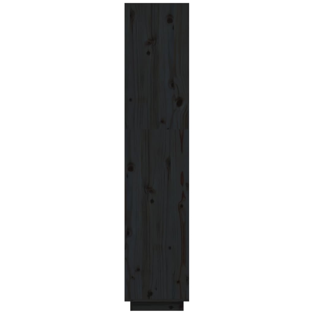 Libreria/Divisorio Nero 40x35x167 cm in Legno Massello di Pino | homemem39