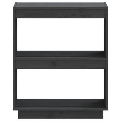 Libreria Grigia 60x35x71 cm in Legno Massello di Pino | homemem39