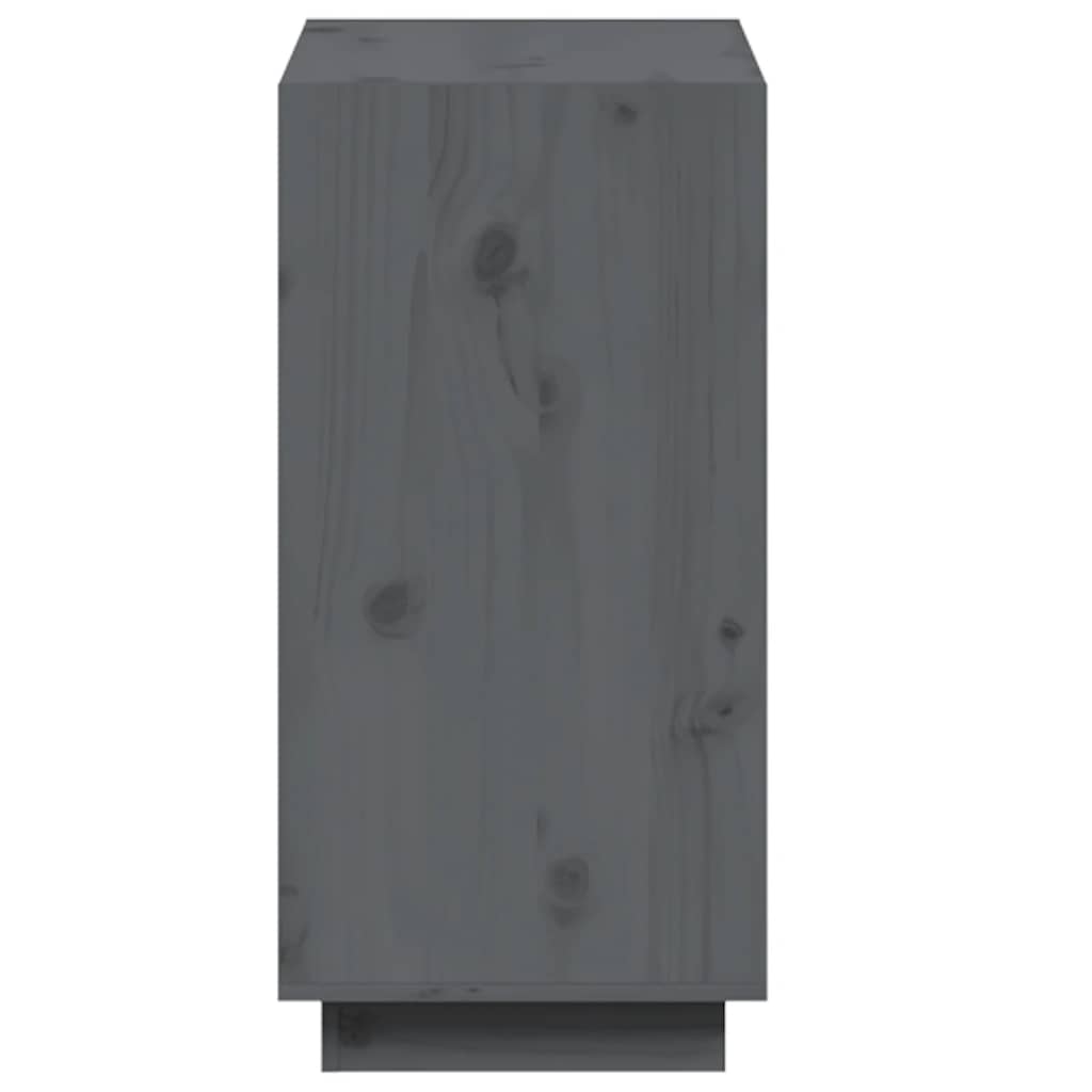 Libreria Grigia 60x35x71 cm in Legno Massello di Pino | homemem39