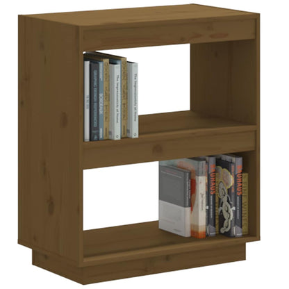 Libreria Marrone Ambra 60x35x71 cm in Legno Massello di Pino