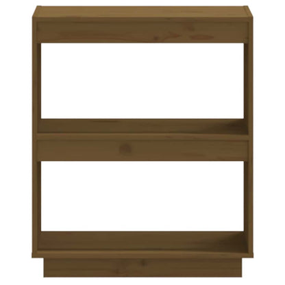 Libreria Marrone Ambra 60x35x71 cm in Legno Massello di Pino | homemem39