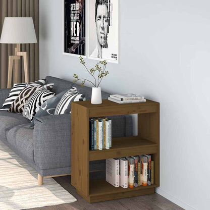 Libreria Marrone Ambra 60x35x71 cm in Legno Massello di Pino