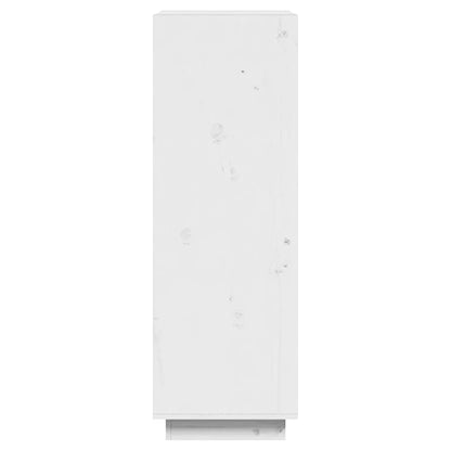 Libreria/Divisorio Bianco 60x35x103cm in Legno Massello di Pino