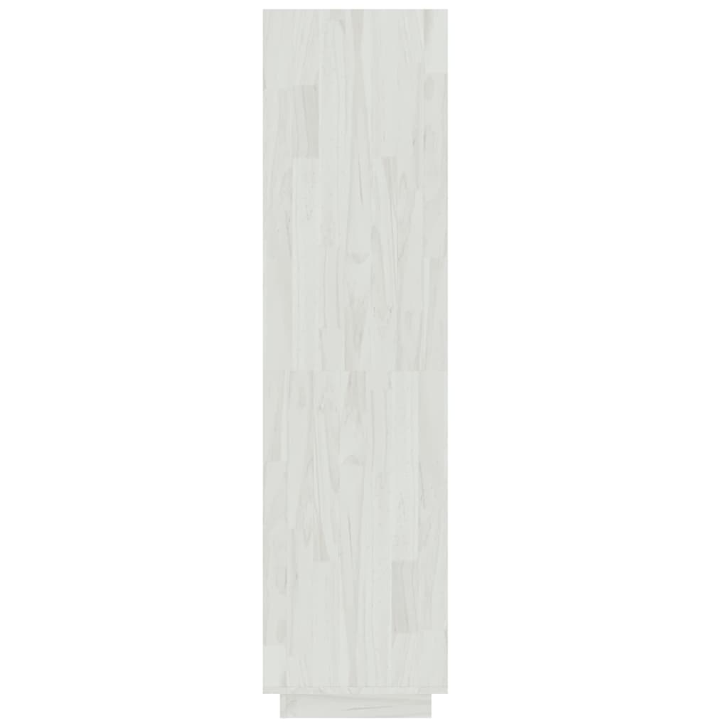 Libreria/Divisorio Bianco 60x35x135 cm Legno Massello di Pino | homemem39