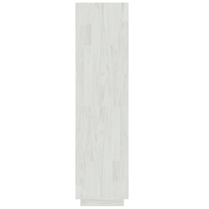 Libreria/Divisorio Bianco 60x35x135 cm Legno Massello di Pino | homemem39