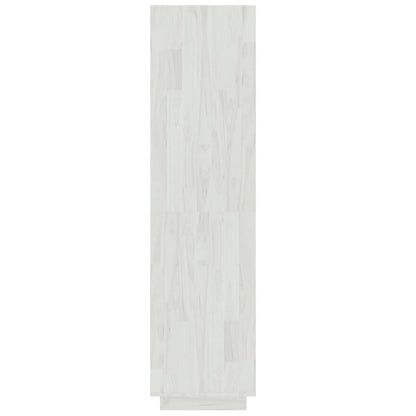 Libreria/Divisorio Bianco 60x35x135 cm Legno Massello di Pino