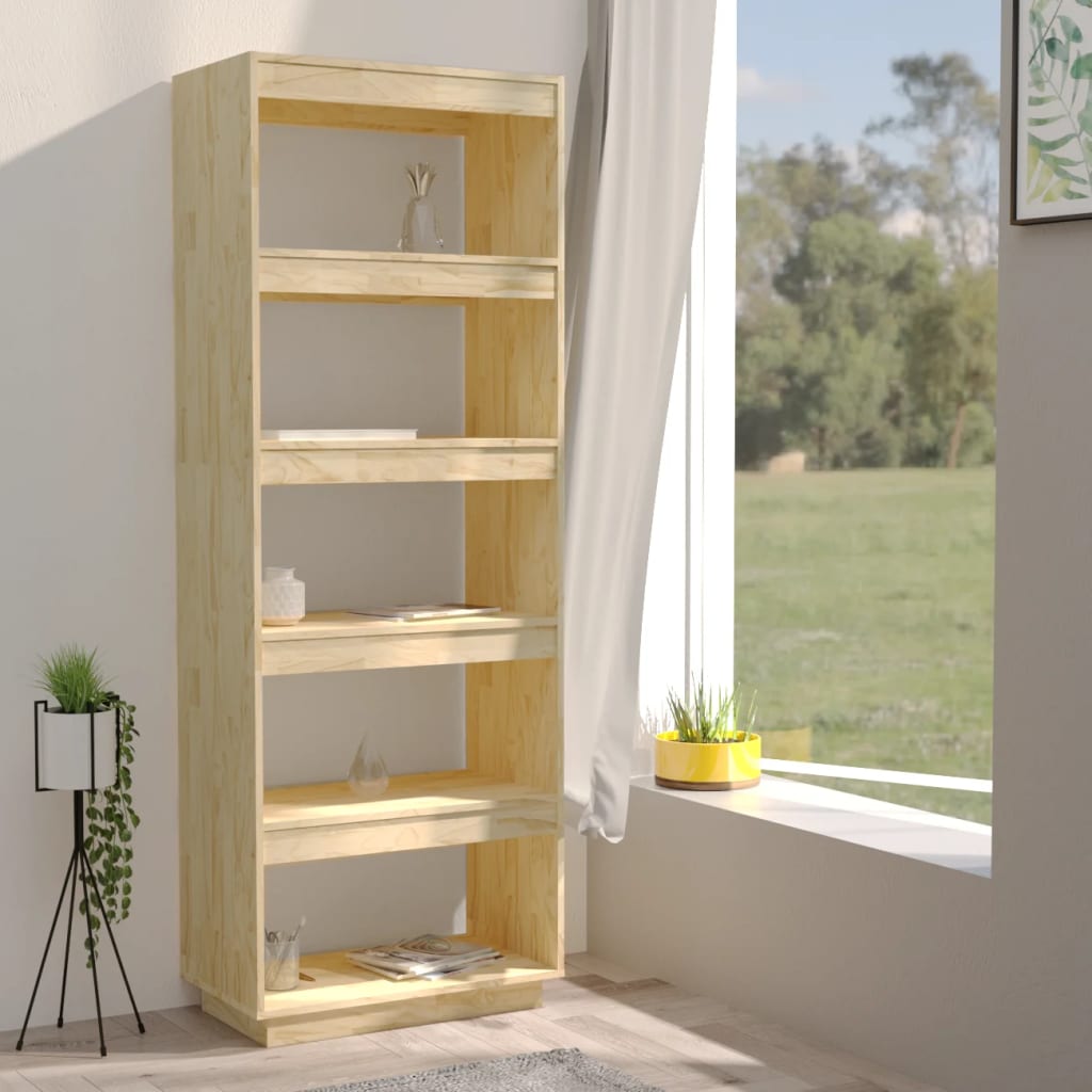 Libreria/Divisorio 60x35x167 cm in Legno Massello di Pino | homemem39
