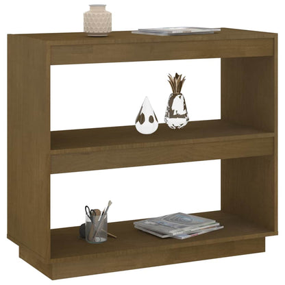 Libreria Marrone ambra 80x35x71 cm in Legno Massello di Pino