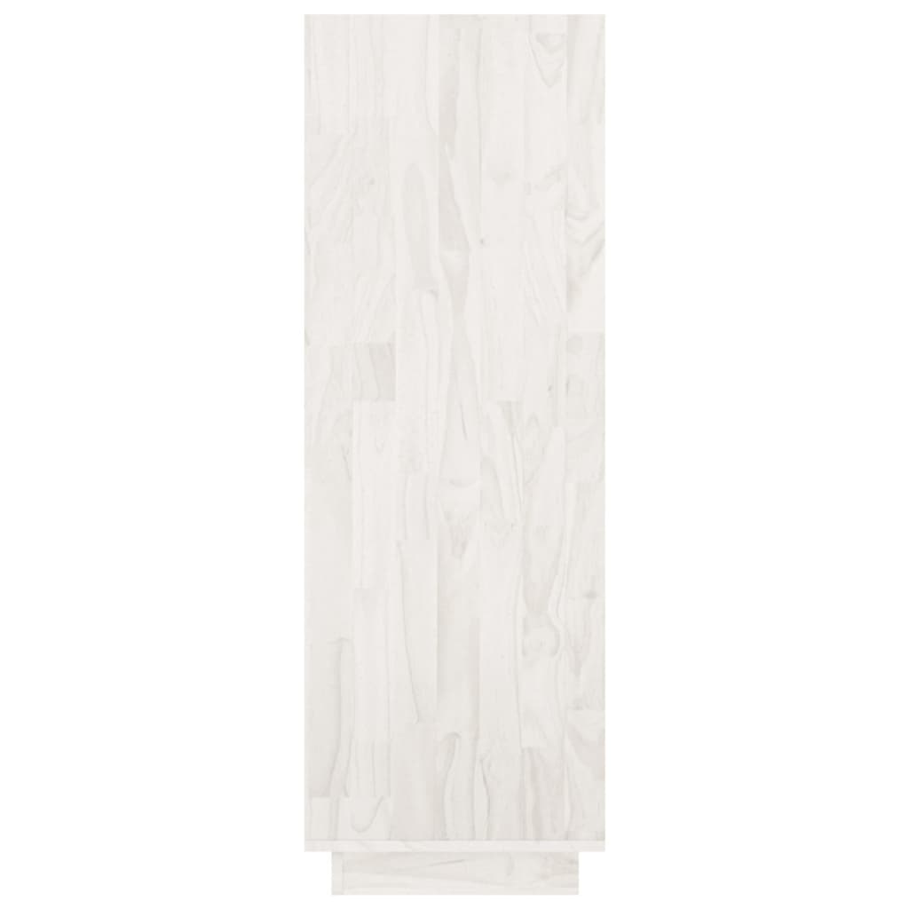 Libreria/Divisorio Bianco 80x35x103 cm Legno Massello di Pino | homemem39