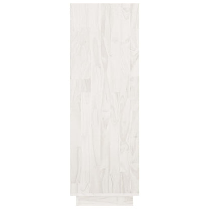 Libreria/Divisorio Bianco 80x35x103 cm Legno Massello di Pino | homemem39