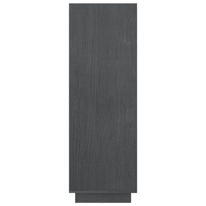Libreria/Divisorio Grigio 80x35x103 cm Legno Massello di Pino | homemem39
