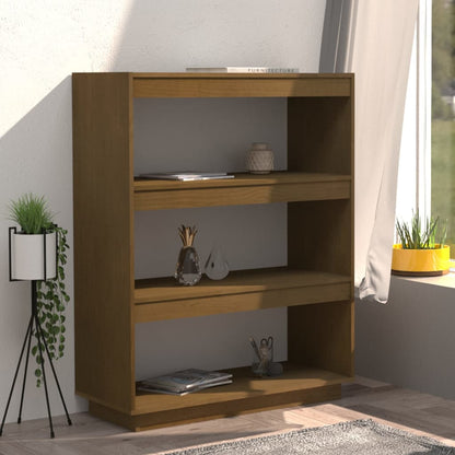 Libreria/Divisorio Ambra 80x35x103 cm in Massello di Pino