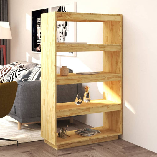 Libreria/Divisorio 80x35x135 cm in Legno Massello di Pino | homemem39