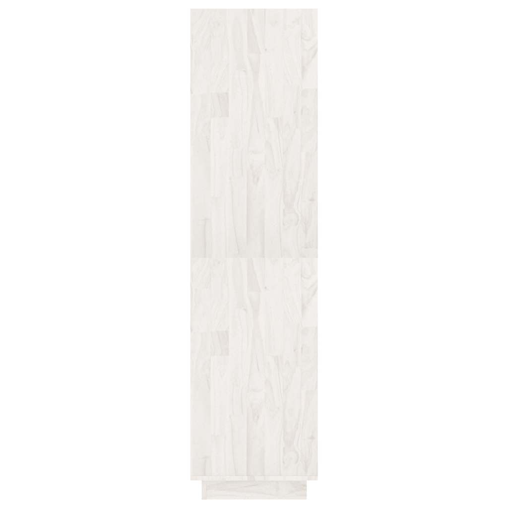Libreria/Divisorio Bianco 80x35x135 cm Legno Massello di Pino