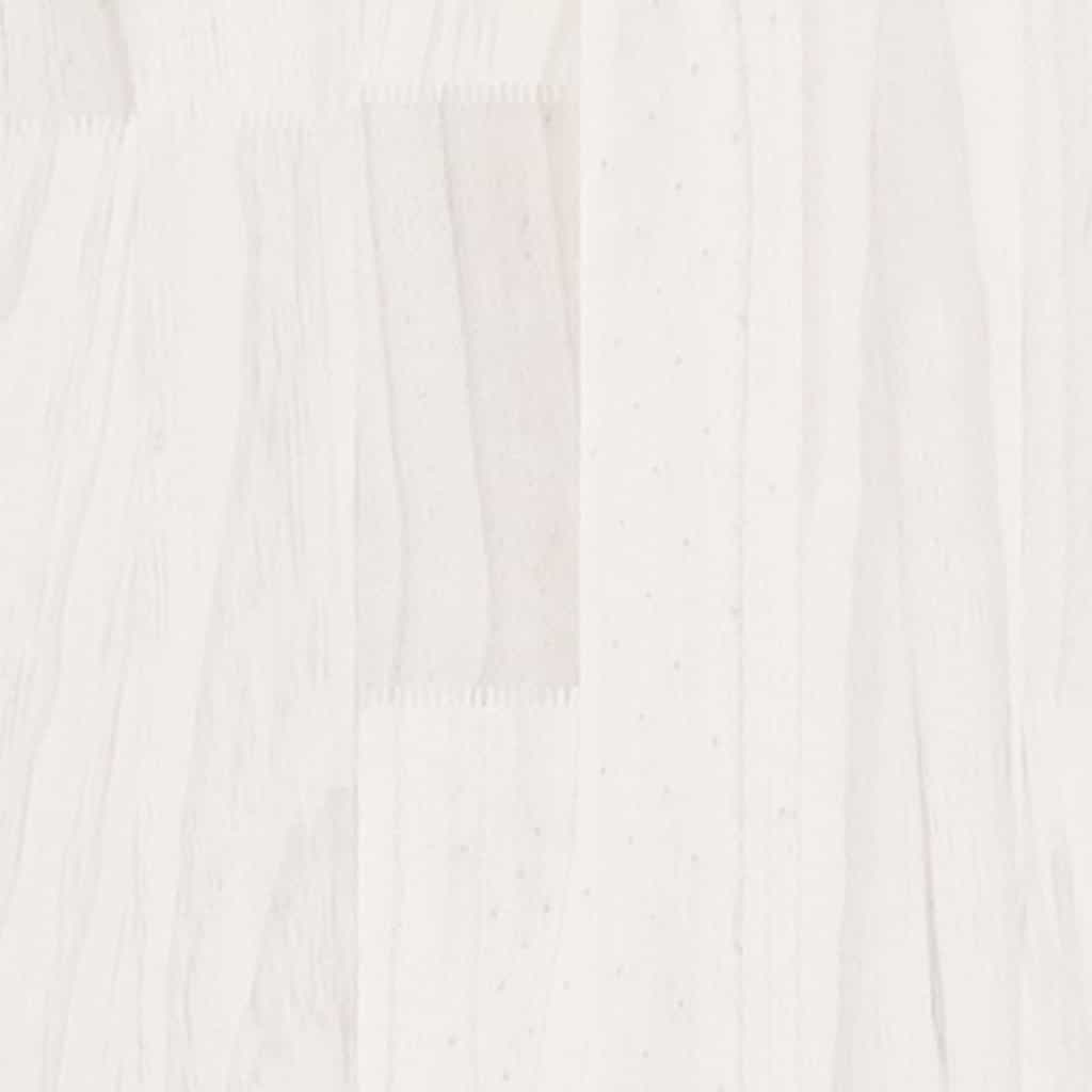Libreria/Divisorio Bianco 80x35x135 cm Legno Massello di Pino
