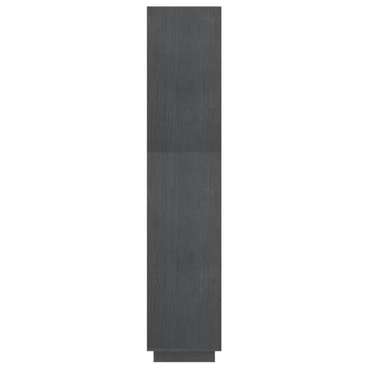 Libreria/Divisorio Grigio 80x35x167 cm in Massello di Pino