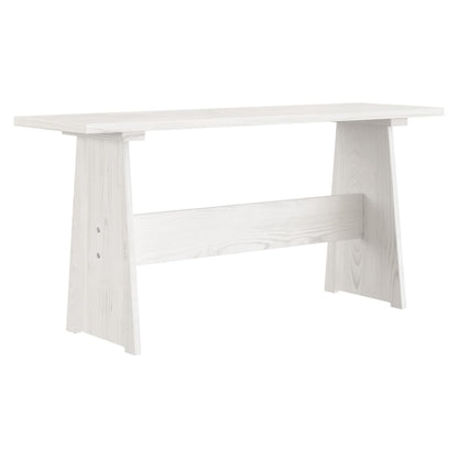 Set da Pranzo 3 pz REINE Bianco in Legno Massello di Pino - homemem39