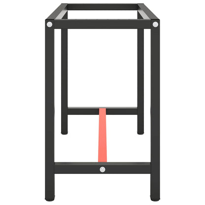 Telaio Banco da Lavoro Nero e Rosso Opaco 110x50x79 cm Metallo