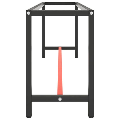 Telaio Banco da Lavoro Nero e Rosso Opaco 210x50x79 cm Metallo