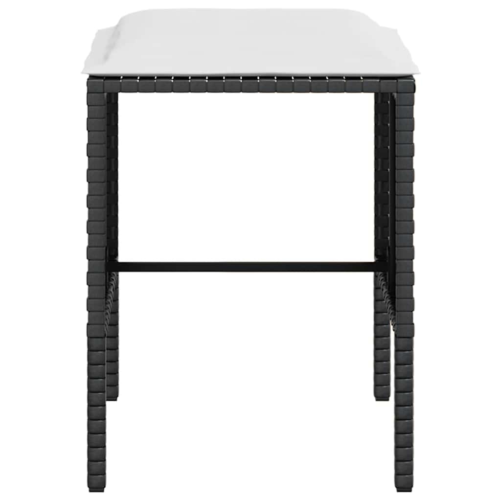 Set Divano a L con Cuscini 5 pz Nero in Polyrattan - homemem39